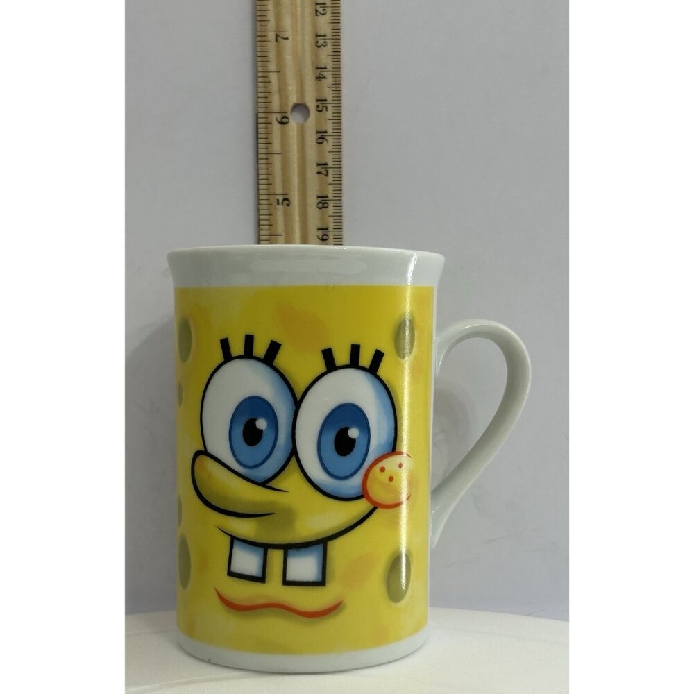 SpongeBob SquarePants Cartoon Coffee Mug Viacom 2010 Nickelodeon Funny 2 Sided - Picture 7 of 8